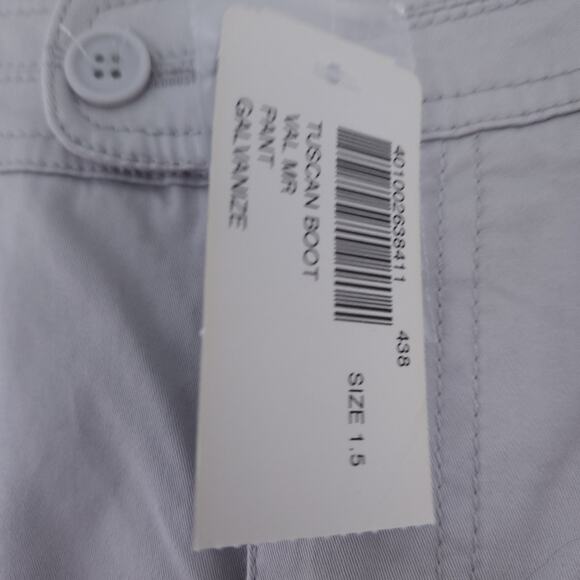 NEW Chico's Platinum Size 1.5 (Medium/10) Gray Chino Bootcut Pants Casual Work - Picture 3 of 4